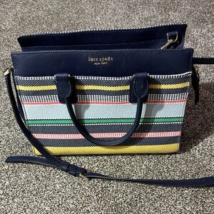 Kate Spade Cameron Boardwalk Stripe Medium Satchel